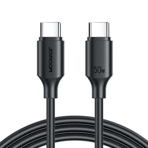 USB кабель Type-C to Type-C 100cm JoyRoom 60W S-CC060A9 black - UkrApple