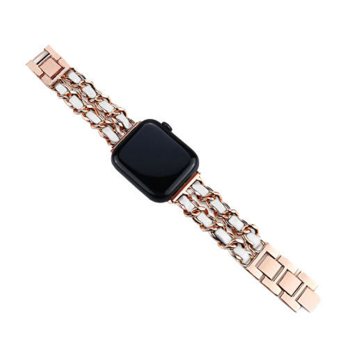 Ремінець xCase для Apple watch 42/44/45/49 mm Chanell rose white - UkrApple