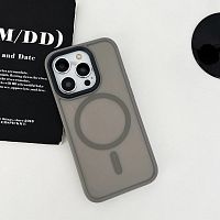 Чохол iPhone 15 Pro Guard New matte with MagSafe  gray 