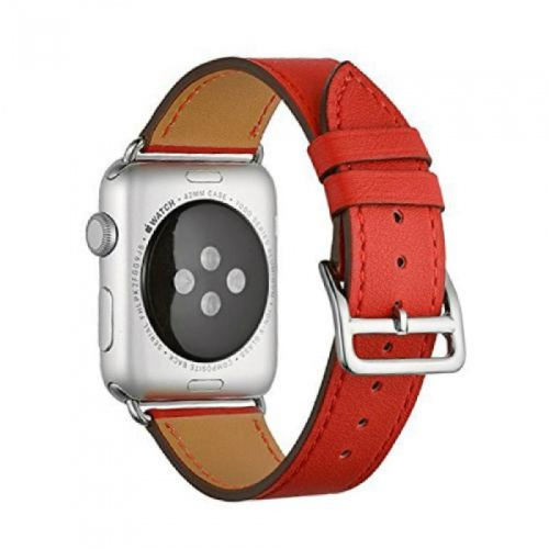 Ремінець xCase для Apple watch 42/44/45/49 mm Hermes New Leather red - UkrApple