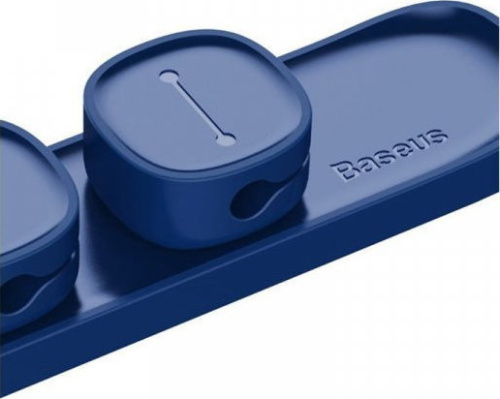 Магнітний органайзер для кабелів Baseus Peas Cable Clip blue: фото 2 - UkrApple