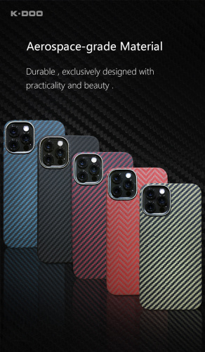 Чохол для iPhone 12 Pro Max K-DOO Kevlar case Red: фото 15 - UkrApple