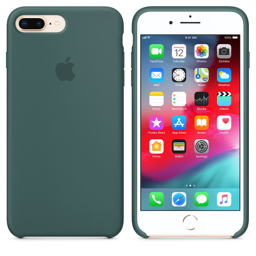 Чехол накладка xCase на iPhone 7 Plus/8 Plus Silicone Case pine green: фото 2 - UkrApple