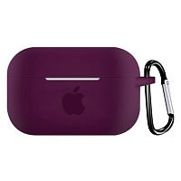 Чехол для AirPods PRO silicone case with Apple Marsala
