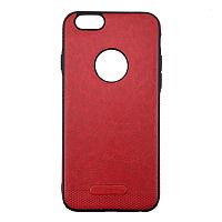 Чехол накладка xCase для iPhone 6/6s Leather Logo Case red