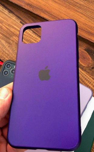 Чохол iPhone 11 Glass Pastel Matte silicone ultra violet - UkrApple