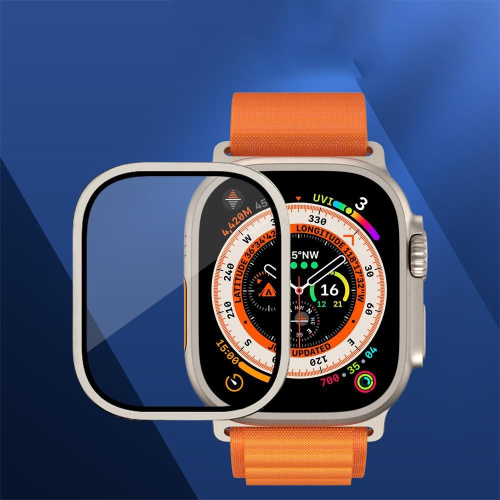 Захисне скло Full Metall Apple watch 49mm black: фото 3 - UkrApple