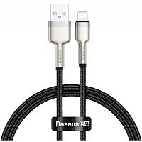 USB кабель Lightning 100cm Baseus Cafule Metal 2.4A black
