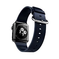 Ремінець xCase для Apple watch 38/40/41 mm Classic Buckle Leather Dark Blue