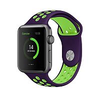 Ремінець xCase для Apple Watch 42/44/45/49 mm Sport Nike Purple green