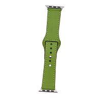 Ремінець xCase для Apple watch 38/40/41 mm Leather rivet clasp Green