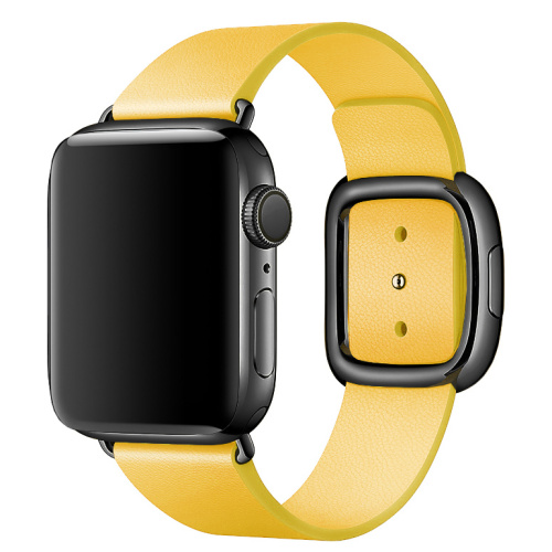 Ремінець xCase для Apple watch 42/44/45/49 mm Modern Buckle Leather yellow - UkrApple