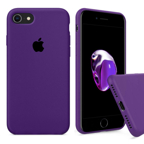 Чехол накладка xCase для iPhone 7/8/SE 2020 Silicone Case Full light purple - UkrApple