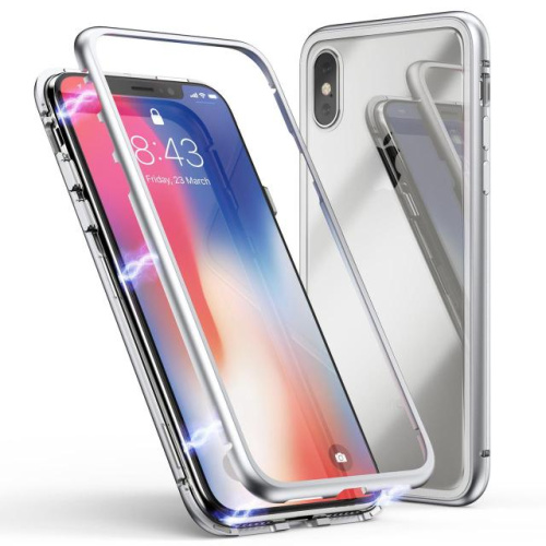 Чехол  накладка xCase для iPhone 7/8/SE 2020 Magnetic Case plastic прозрачный белый - UkrApple