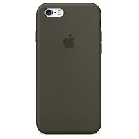 Чехол накладка xCase для iPhone 6/6s Silicone Case Full темно-оливковый