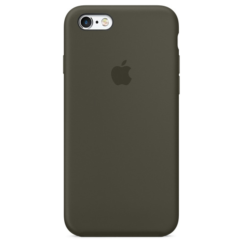 Чехол накладка xCase для iPhone 6/6s Silicone Case Full темно-оливковый - UkrApple