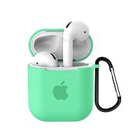 Чехол для AirPods/AirPods 2 silicone case with Apple Spearmint