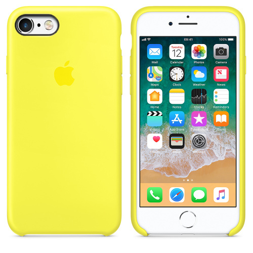 Чехол накладка xCase на iPhone 6/6s Silicone Case лимонный : фото 2 - UkrApple