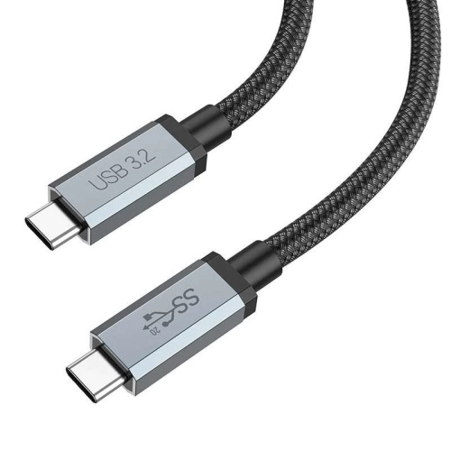 USB кабель Type-C to Type-C 200cm HOCO US06 100W black - UkrApple