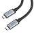 USB кабель Type-C to Type-C 200cm HOCO US06 100W black - UkrApple