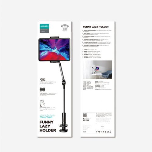 Підставка для телефона, планшета Joyroom Funny lazy 4.7"-12.9" JR-ZS263 black: фото 10 - UkrApple