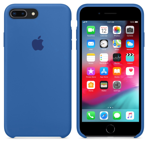 Чехол накладка xCase на iPhone 7 Plus/8 Plus Silicone Case denim blue: фото 2 - UkrApple