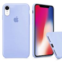 Чехол накладка xCase для iPhone XR Silicone Case Full светло-голубой