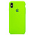 Чехол накладка xCase для iPhone X/XS Silicone Case lime green - UkrApple
