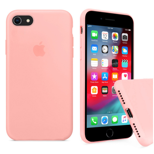 Чехол накладка xCase для iPhone 7/8/SE 2020 Silicone Case Full grapefruit - UkrApple