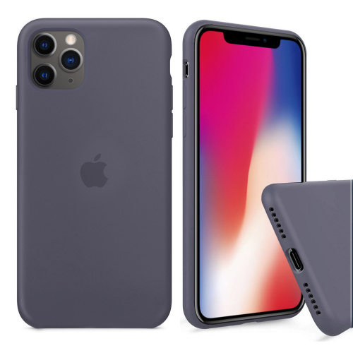 Чохол накладка xCase для iPhone 11 Pro Silicone Case Full lavender gray - UkrApple