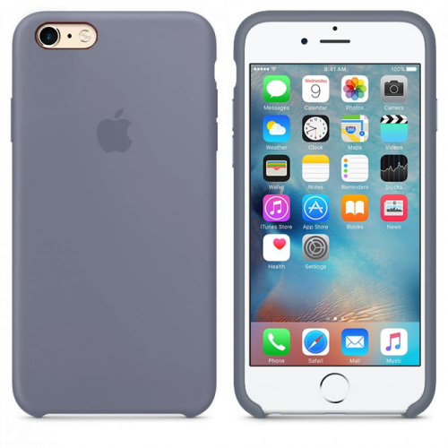 Чехол накладка xCase на iPhone 6/6s Silicone Case Lavender grey: фото 2 - UkrApple