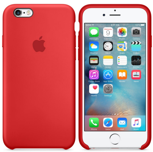 Чехол накладка xCase на iPhone 6/6s Silicone Case красный(12): фото 2 - UkrApple