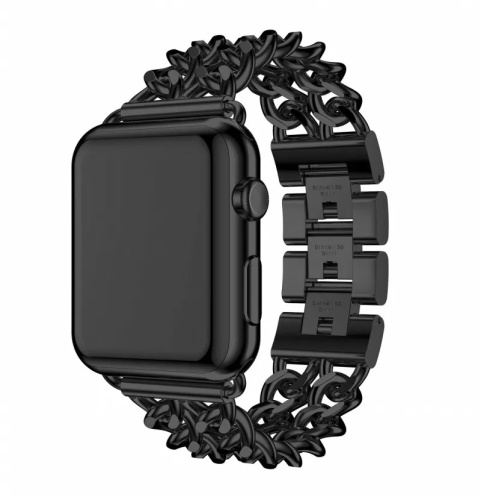 Ремінець xCase для Apple watch 38/40/41 mm Chanell NEW Black - UkrApple