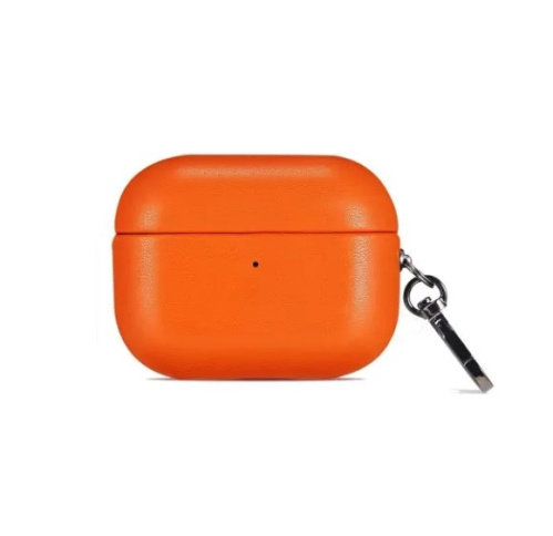 Чохол для AirPods PRO 2 Leather Case orange - UkrApple