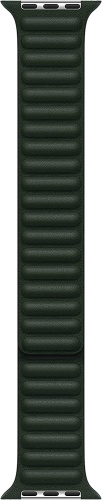 Ремінець для Apple Watch 38/40/41 mm Leather Link sequoia green: фото 4 - UkrApple