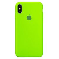 Чехол накладка xCase для iPhone XS Max Silicone Case Full lime green