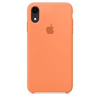Чехол накладка xCase для iPhone XR Silicone Case papaya