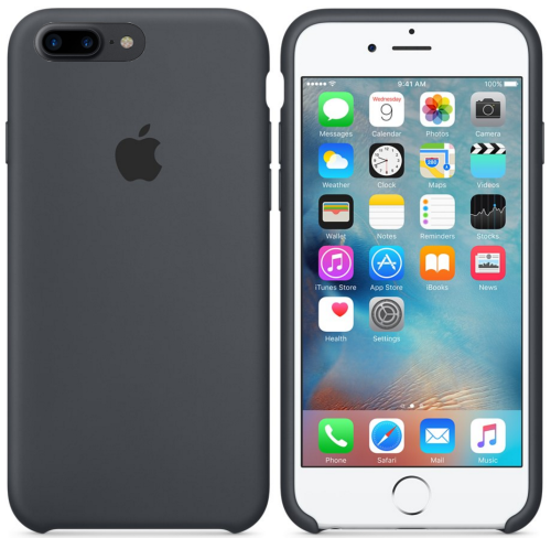 Чехол накладка xCase на iPhone 7 Plus/8 Plus Silicone Case темно-серый: фото 2 - UkrApple