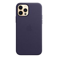 Чохол накладка xCase для iPhone 12 Pro Max Leather case Full with MagSafe Deep Violet