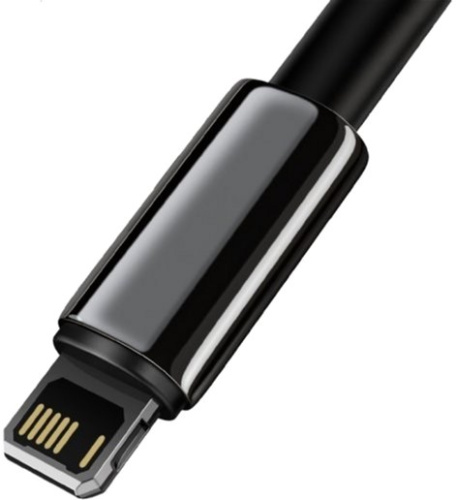 USB кабель Lightning 100cm Baseus Tungsten Gold Fast 2.4A black: фото 2 - UkrApple