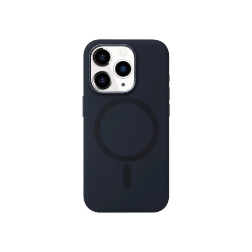 Чохол iPhone 15 Pro Max No Logo Silicone Case with MagSafe midnight  - UkrApple
