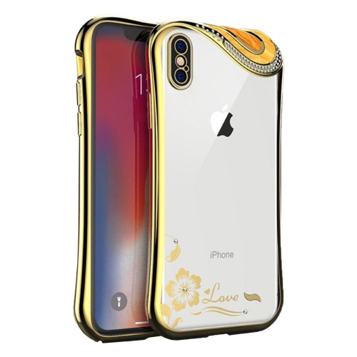 Чехол накладка xCase на iPhone X/XS Glamour Gold - UkrApple