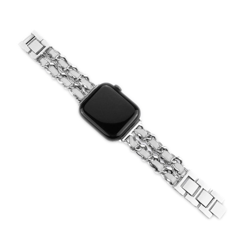 Ремінець xCase для Apple watch 38/40/41 mm Chanell silver white - UkrApple
