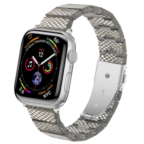 Ремінець для Apple Watch 42/44/45/49 mm Resin band New silver: фото 2 - UkrApple