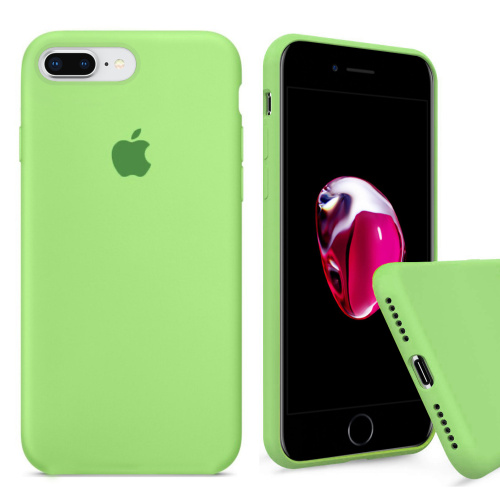 Чехол накладка xCase для iPhone 7 Plus/8 Plus Silicone Case Full ярко-зеленый - UkrApple