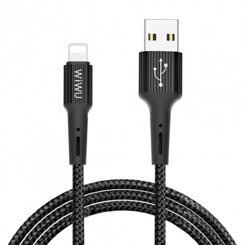 USB кабель Lightning 120cm Wiwu Gear black  G30 - UkrApple