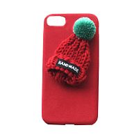 Чехол накладка xCase на iPhone 7/8/SE 2020 Knitted Hat красный №1 