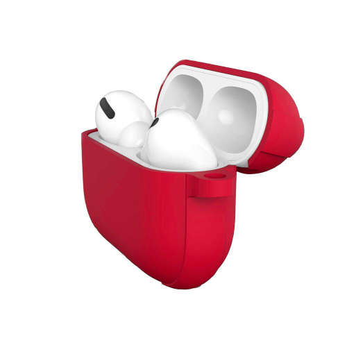 Чехол для AirPods PRO Wiwu silicone case red с карабином - UkrApple