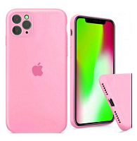 Чохол накладка xCase для iPhone 11 Pro Silicone Case Full Camera Light Pink