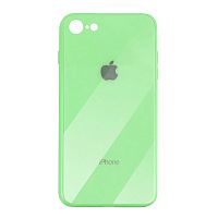 Чехол накладка xCase на iPhone 6/6s Glass Case Logo green